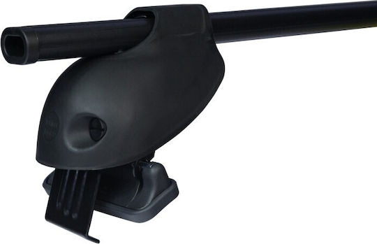 Cam Metallic Car Roof Bars 112cm for Renault Captur 5D Set with Roof Rack Legs Black