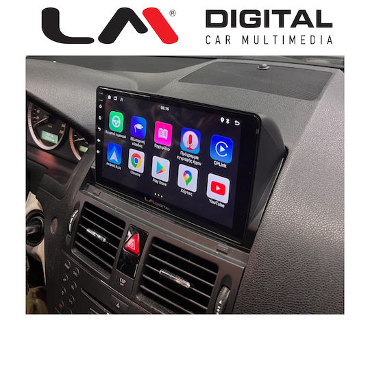 LM Digital Sistem Audio Auto pentru Mercedes-Benz Clasa C 2007>2011 (Bluetooth/USB/WiFi/GPS/Apple-Carplay/Android-Auto)