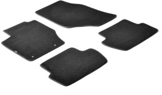 Lampa Set of Front and Rear Mats 4pcs for Peugeot 307 2007 Black