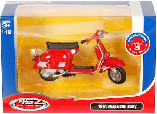 Model 1:18 1976 Vespa 200 Rally Red