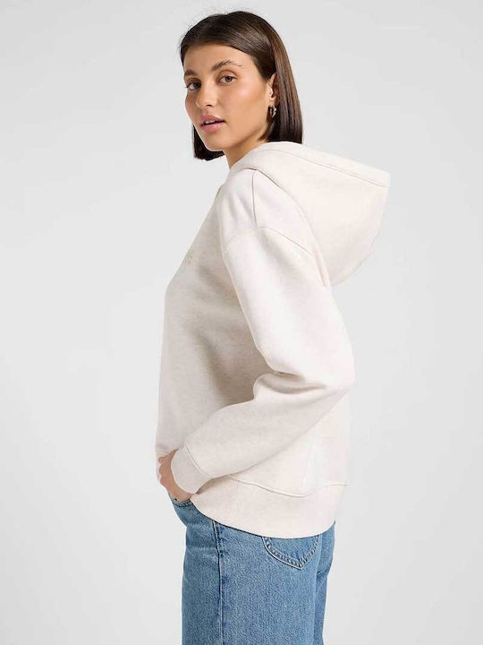 Essential Long Women's Sweatshirt Hooded Ecru