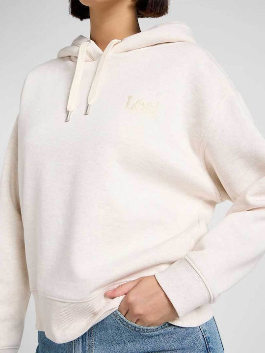 Essential Long Women's Sweatshirt Hooded Ecru