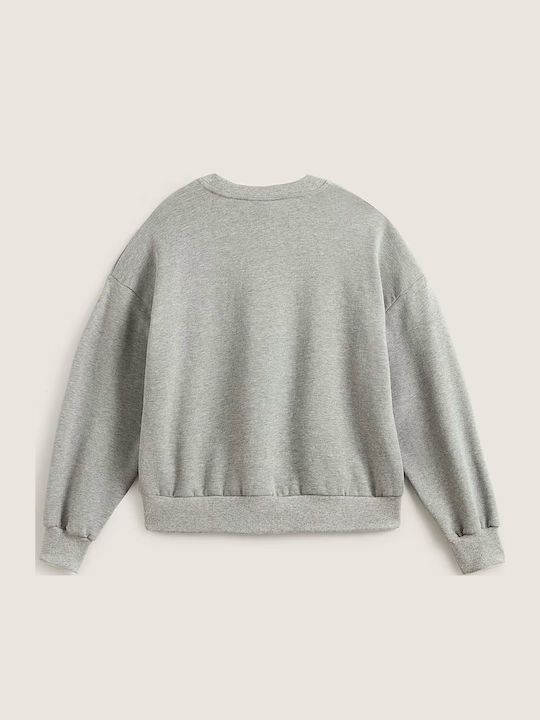 Upworn Retro Crew Γυναικείο Φούτερ Γκρί