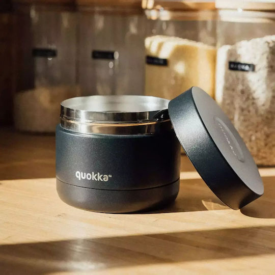 Quokka Δοχείο Φαγητού Μαύρο 600ml