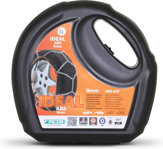 Picoya Ideal 9 No90 Anti-slip Chains Thickness 9mm Passenger Car 2pcs