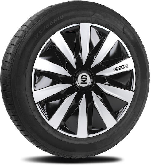 Sparco Auto Radkappen Set Lazio 4Stück 16" Silber