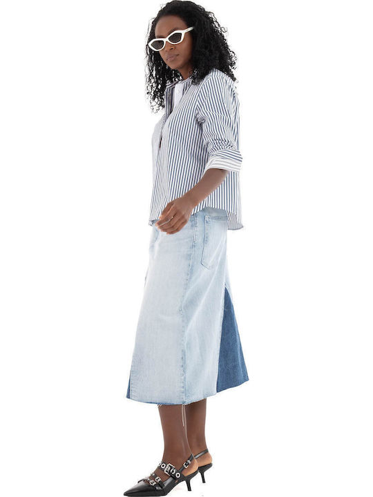 Bertyna_monday Women's Long Sleeve Shirt Blue