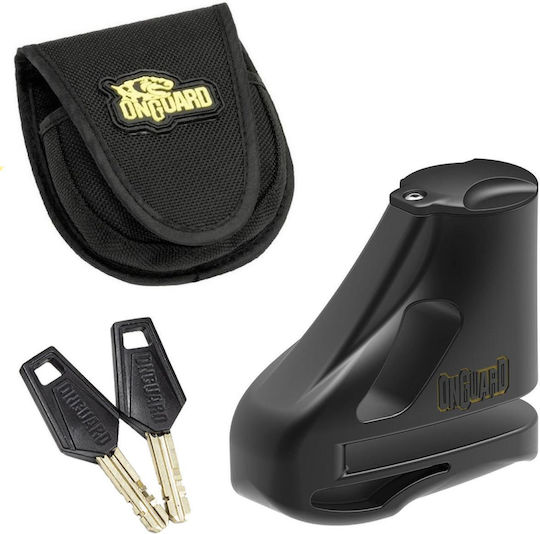 OnGuard Boxer Motorcycle Disc Brake Lock with 5.5mm Pin in Black