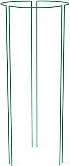 Suport Metalic Pentru Flori Utilizare Exterioară Set 3 Bucăți 25x75 Cm Verde
