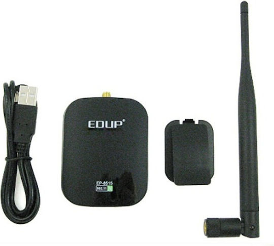 EDUP EP-MS8515 USB Network Adapter with Wireless Wi-Fi Connection 150Mbps and Detachable Antenna