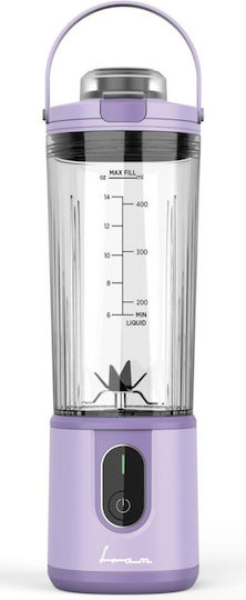 Fram Μπλέντερ με Γυάλινη Κανάτα 400 ml 7.4V Μωβ FBP-P74PP