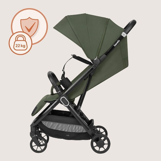 Lionelo Bess Baby Stroller Suitable for Newborn Green 7.5kg
