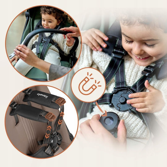 Lionelo Bess Baby Stroller Suitable for Newborn Beige Sand 7.5kg