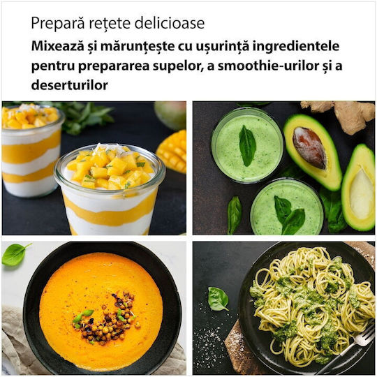 Braun MultiQuick 3 Blender de Mână cu Tijă din Inox 900W Alb