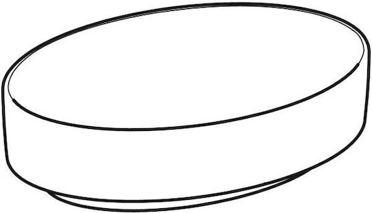 Geberit VariForm Επικαθήμενος Νιπτήρας Πορσελάνης 55x40x11cm Λευκός