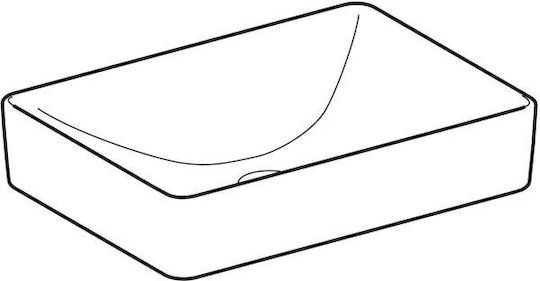 Geberit VariForm Deasupra Blatului Chiuvetă Porțelan 55x40x11cm Alb