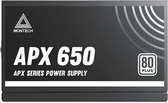 Montech APX 650W 650W Черен Компютърно захранване Пълен кабел