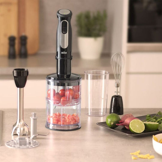 Braun MultiQuick 5 Pro Handmixer mit Inox-Stab 1000W Schwarze