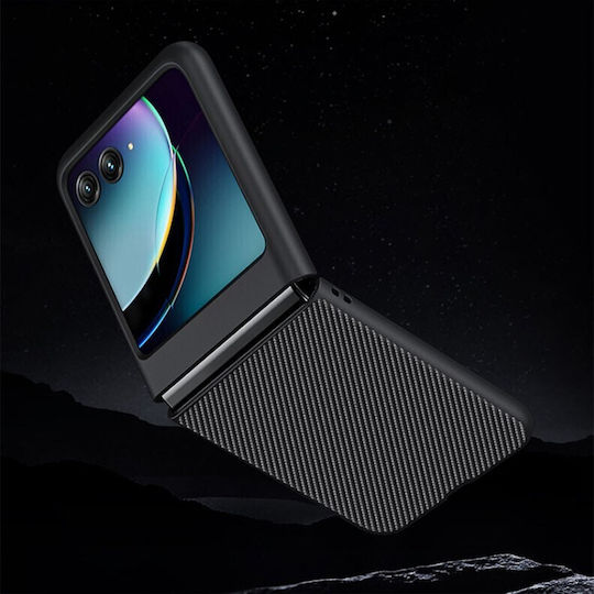 Carbon Fiber Back Cover Plastic Black (Razr 40 Ultra)