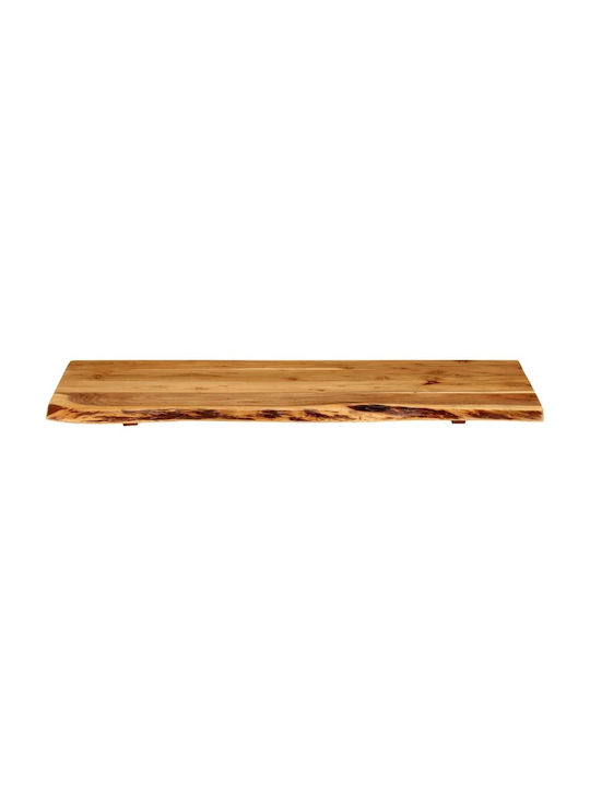 vidaXL Rectangular Bathroom Vanity Unit made of Solid Wood in Brown Color 100x55x2.5cm 286321 1pcs