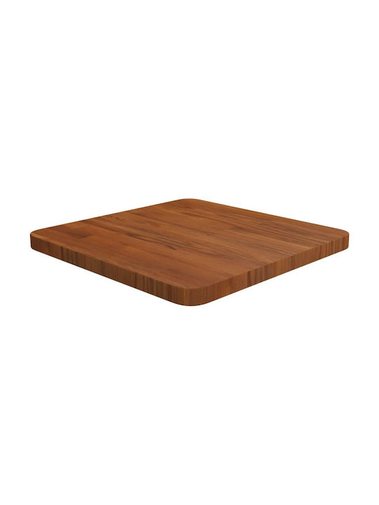 vidaXL Square Table Surface made of Solid Wood Dark Brown 40x40x2.5cm 343042 1pcs