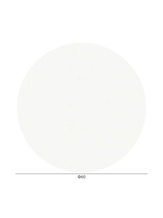 HomeMarkt Round Table Surface made of Particleboard Cement 70x70x1.2cm HM5842.32 1pcs