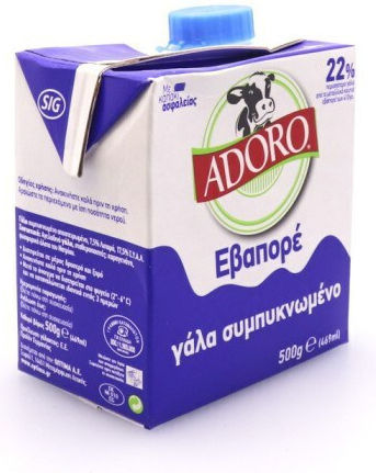 Adoro Evaporated Milk Full 500ml