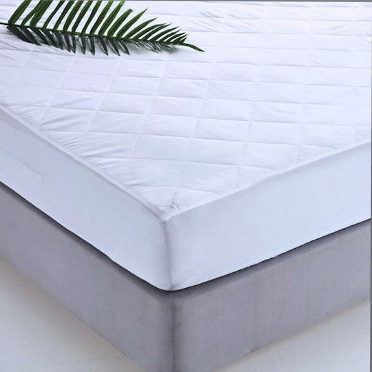 SB Home Schutzauflage Über-Doppel mit Rock Weiß 160x200+30cm