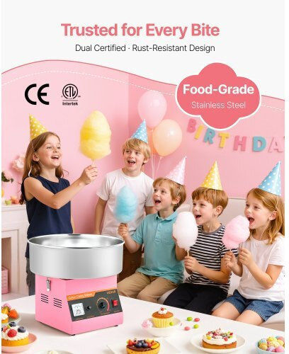 Vevor Commercial Cotton Candy Machine 1000W 3500cm