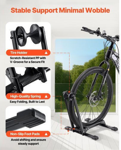 Vevor Foldable Bike Rack 20 to 29 Inch Mountain & Road Bike Storage 2 Pack