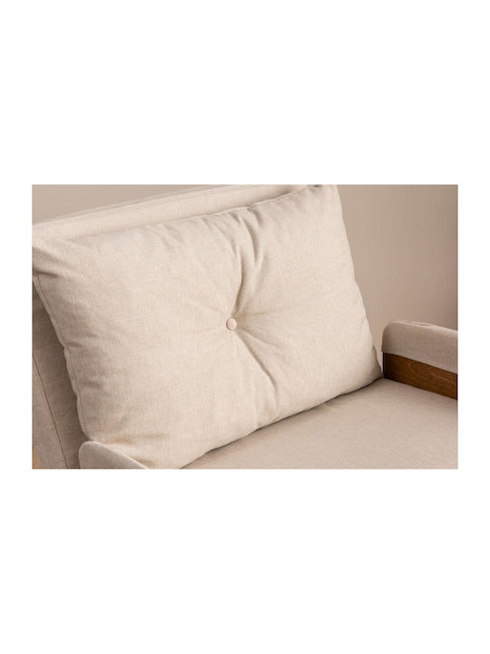 Cosmo Single Armchair Bed Cream 70x42x65cm