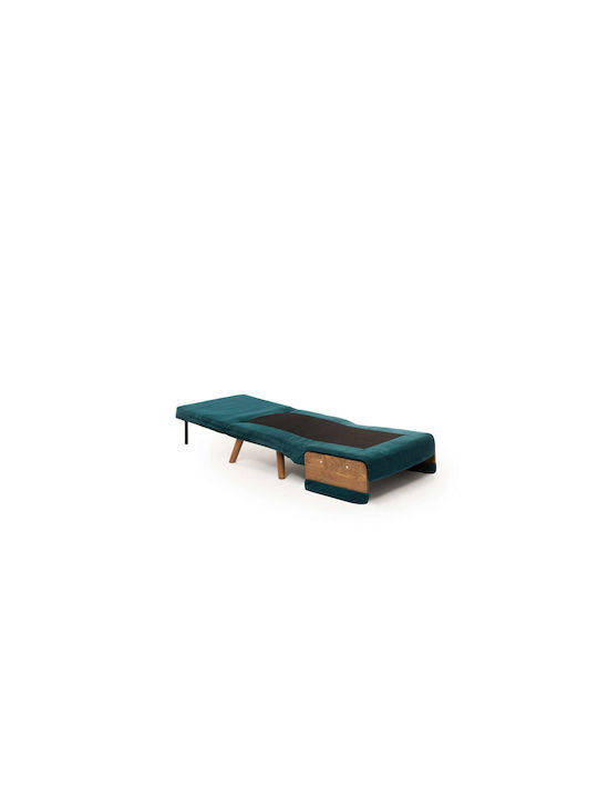 Cosmo Single Armchair Bed Petrol Green 70x42x65cm