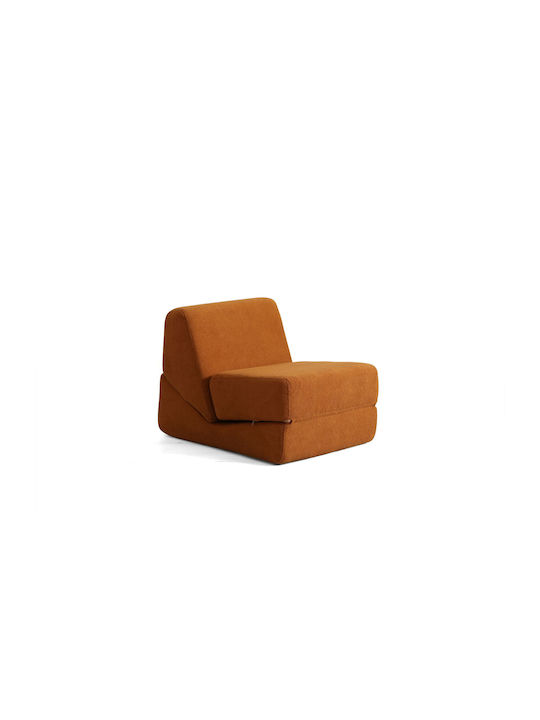 Origami Convertable Πολυθρόνα Κρεβάτι Matte Orange 100x70x70cm