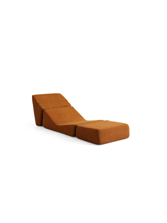 Origami Convertable Πολυθρόνα Κρεβάτι Matte Orange 100x70x70cm