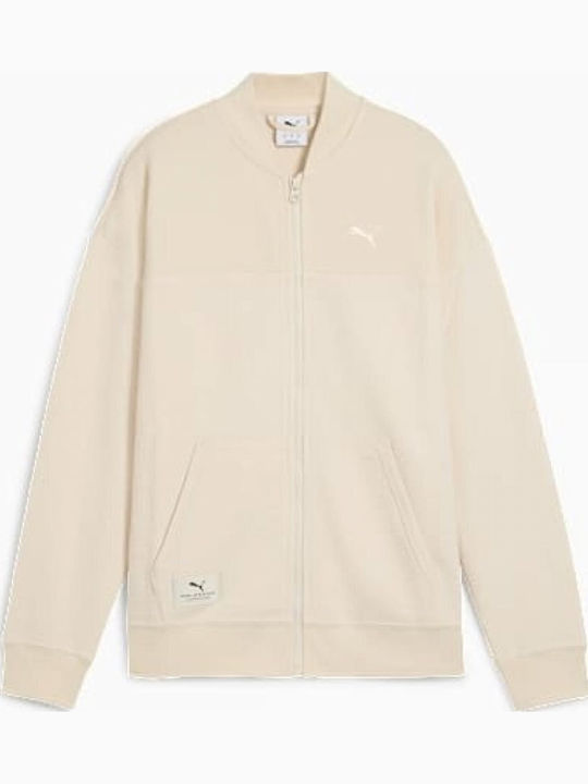 Men's Beige Fleece Jacket