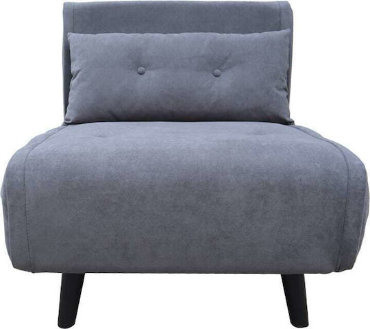 Josuane Schlafsessel Samt Gray 78x80x81cm