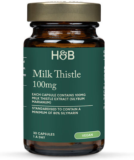 Holland & Barrett Milk Thristle 100mg 30 capace Natural - Natural