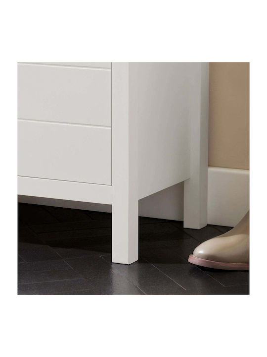 Entry Furniture with Bench White 91x30x50cm