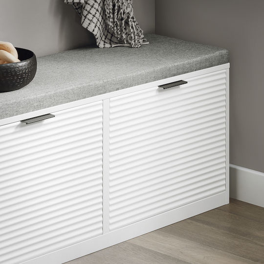 Entry Furniture with Bench White 105x35x48cm