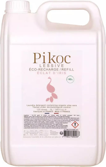 Pikoc Lichid Detergent pentru Sensibil, Culori & Alb Haine 5lt (125 Cupe de măsurare)