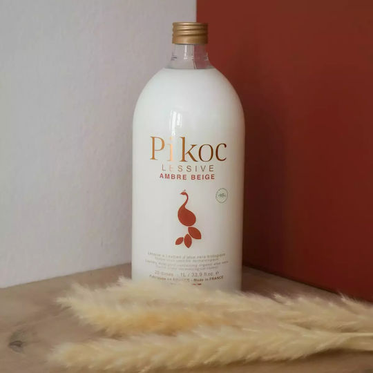 Pikoc Lichid Detergent pentru Sensibil, Culori & Alb Haine 1lt (30 Cupe de măsurare)