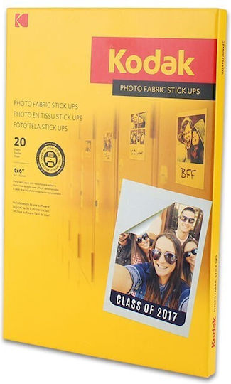 Kodak Paper Canvas Texture Stick Up Repositionable 10x15 255g 20 Sheets