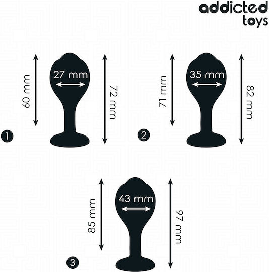 Addicted Toys Анални тапи Подредба Large