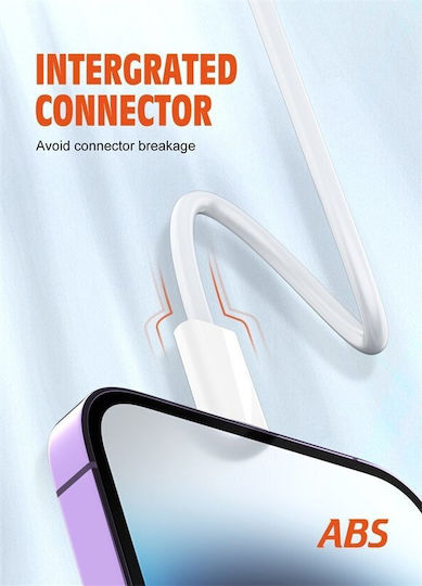 Ldnio USB-A zu Lightning Kabel 25W Weiß 1m