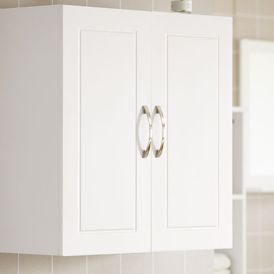 SoBuy Badezimmerschrank B60xT30xH60cm Weiß
