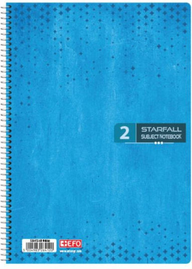 +Efo Spiral Notebook Ruled A4 120 Sheets 4 Subjects 1pcs (Μiscellaneous Designs)