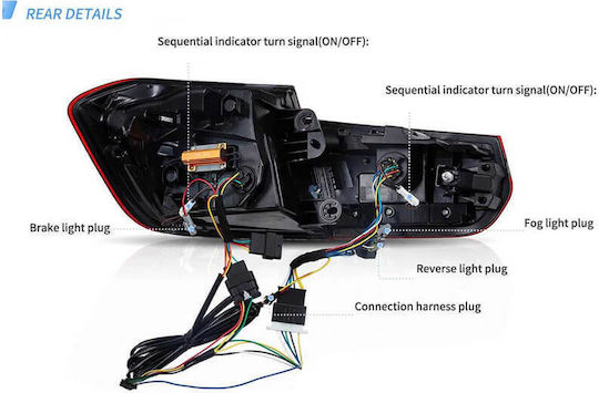 Vland Taillights Led for BMW M3 / M4 / Series 3 11-18