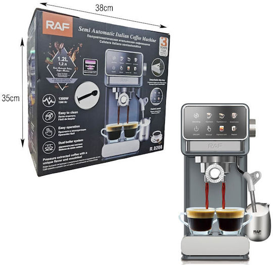 Raf R0208 Espressomaschine 1300W Silber