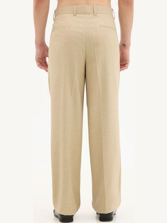 Pantaloni Elastic Beige