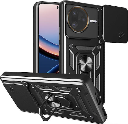 Techsuit Shield Задна корица Пластмаса Черен (Xiaomi Poco F7 Ultra)
